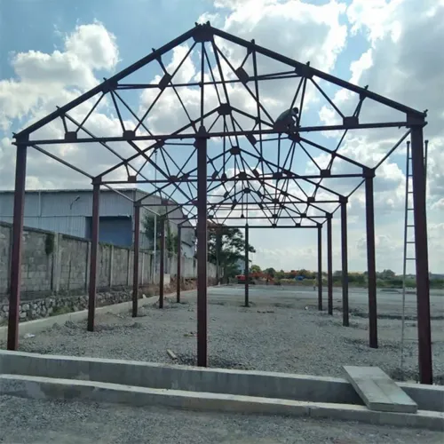 Stairs steel shed construction
